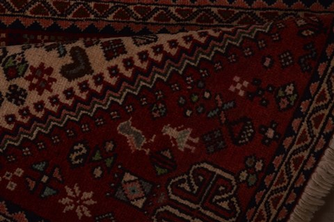 Abadeh Beige Square Hand Knotted 22 X 25 Area Rug 100-23461 Image 2