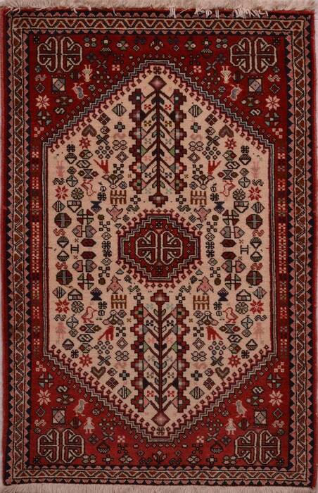 Abadeh Beige Square Hand Knotted 22 X 25 Area Rug 100-23461 Image 0