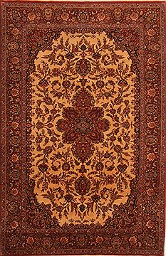 Tabriz Red Hand Knotted 6'7" X 10'0"  Area Rug 100-23475