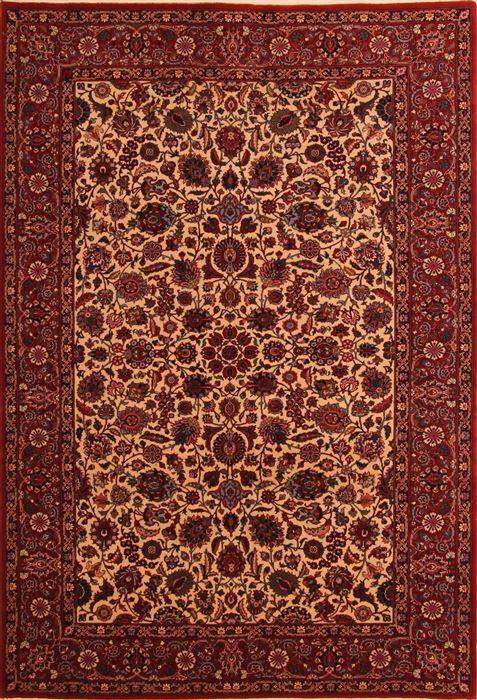 Tabriz Red Hand Knotted 65 X 97 Area Rug 100-23476 Image 0