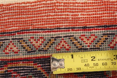 Sarouk Red Square Hand Knotted 70 X 72 Area Rug 100-23481 Image 6