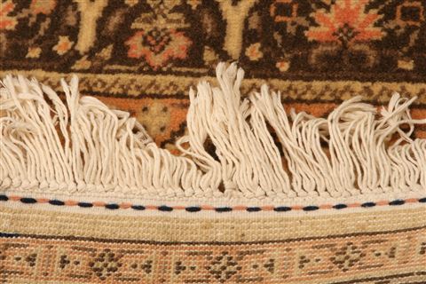 Sarouk Beige Runner Hand Knotted 24 X 105 Area Rug 100-23493 Image 8
