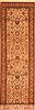 Sarouk Beige Runner Hand Knotted 27 X 102  Area Rug 100-23494 Thumb 0