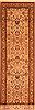Sarouk Beige Runner Hand Knotted 27 X 102 Area Rug 100-23494 Thumb 0