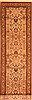 Sarouk Beige Runner Hand Knotted 2'7" X 10'2"  Area Rug 100-23494