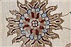 Chobi Beige Round Hand Knotted 61 X 62  Area Rug 250-23503 Thumb 7