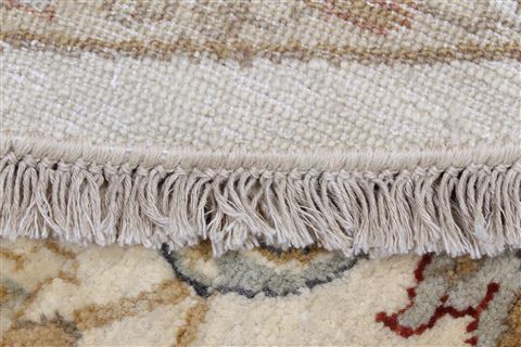 Chobi Beige Round Hand Knotted 510 X 510 Area Rug 250-23504 Image 11