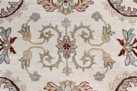 Chobi Beige Round Hand Knotted 510 X 510 Area Rug 250-23504 Image 3