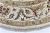 Chobi Beige Round Hand Knotted 510 X 510 Area Rug 250-23504 Thumb 2