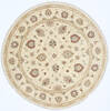 Ziegler Beige Round Hand Knotted 60 X 61  Area Rug 250-23506 Thumb 0