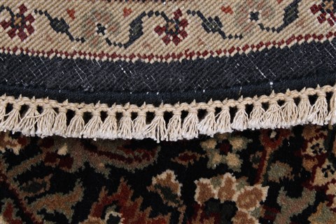 Herati Black Round Hand Knotted 510 X 510 Area Rug 250-23508 Image 1