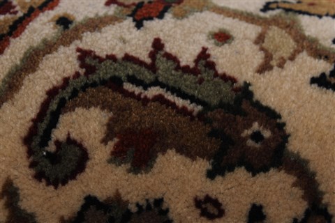 Herati Black Round Hand Knotted 510 X 510 Area Rug 250-23508 Image 9