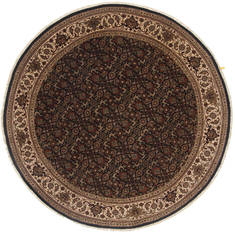 Herati Black Round Hand Knotted 5'10" X 5'10"  Area Rug 250-23508