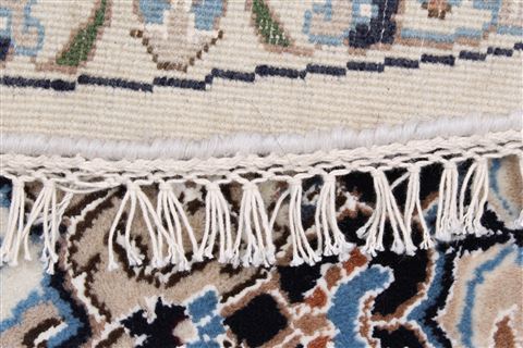 Nain White Round Hand Knotted 60 X 60  Area Rug 250-23510 Image 1