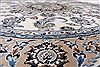 Nain White Round Hand Knotted 60 X 60  Area Rug 250-23510 Thumb 2