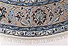 Nain White Round Hand Knotted 60 X 60  Area Rug 250-23510 Thumb 3