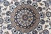 Nain White Round Hand Knotted 60 X 60  Area Rug 250-23510 Thumb 4