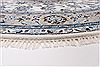 Nain White Round Hand Knotted 60 X 60  Area Rug 250-23510 Thumb 5