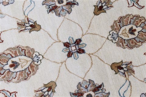 Pishavar Beige Round Hand Knotted 511 X 611 Area Rug 250-23521 Image 3