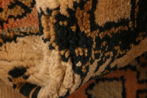 Gabbeh Beige Runner Hand Knotted 27 X 97 Area Rug 100-23522 Image 2