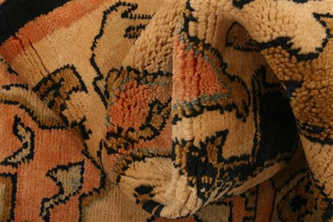 Gabbeh Beige Runner Hand Knotted 27 X 97 Area Rug 100-23522 Image 3