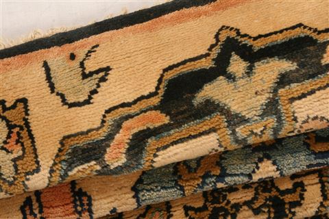 Gabbeh Beige Runner Hand Knotted 27 X 97 Area Rug 100-23522 Image 7