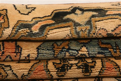 Gabbeh Beige Runner Hand Knotted 27 X 97 Area Rug 100-23522 Image 8