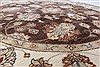 Chobi Brown Round Hand Knotted 60 X 61 Area Rug 250-23523 Thumb 2