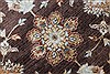 Chobi Brown Round Hand Knotted 60 X 61  Area Rug 250-23523 Thumb 4