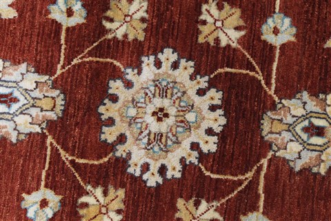 Ziegler Brown Round Hand Knotted 511 X 511 Area Rug 250-23525 Image 4