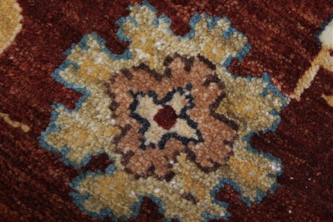 Ziegler Brown Round Hand Knotted 511 X 511 Area Rug 250-23525 Image 6