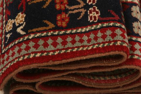 Kazak Brown Runner Hand Knotted 26 X 107 Area Rug 100-23527 Image 3