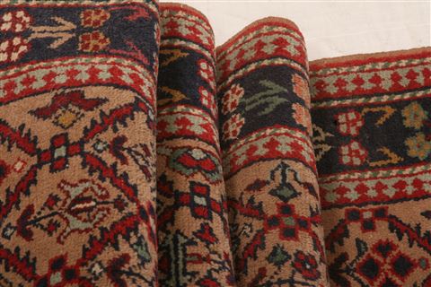 Kazak Brown Runner Hand Knotted 26 X 107 Area Rug 100-23527 Image 4