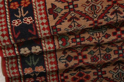 Kazak Brown Runner Hand Knotted 26 X 107 Area Rug 100-23527 Image 5