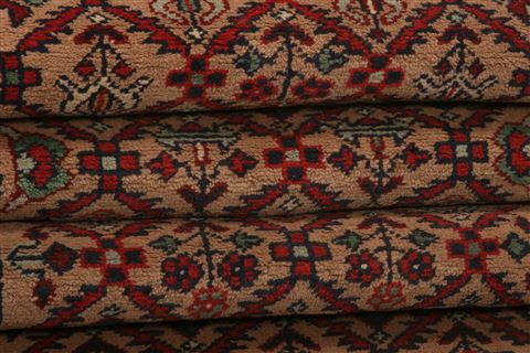 Kazak Brown Runner Hand Knotted 26 X 107 Area Rug 100-23527 Image 6