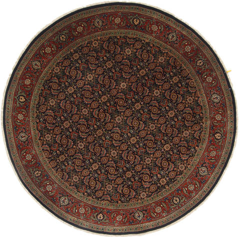 Herati Blue Round Hand Knotted 511 X 511  Area Rug 250-23528 Image 0