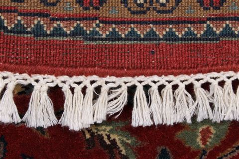 Kashan Red Round Hand Knotted 61 X 61 Area Rug 250-23529 Image 4
