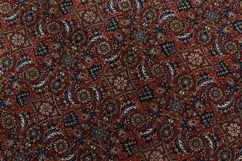 Herati Brown Round Hand Knotted 60 X 60 Area Rug 250-23533 Image 4
