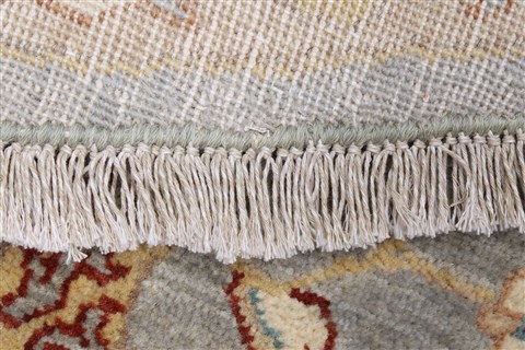 Ziegler Grey Round Hand Knotted 60 X 60 Area Rug 250-23535 Image 12