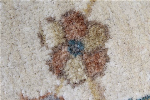 Ziegler Grey Round Hand Knotted 60 X 60 Area Rug 250-23535 Image 8