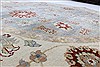 Ziegler Grey Round Hand Knotted 60 X 60 Area Rug 250-23535 Thumb 2