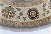 Ziegler Grey Round Hand Knotted 60 X 60 Area Rug 250-23535 Thumb 3