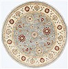 Ziegler Grey Round Hand Knotted 60 X 60 Area Rug 250-23535 Thumb 0