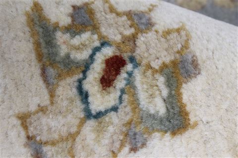 Chobi Grey Round Hand Knotted 60 X 60 Area Rug 250-23539 Image 9
