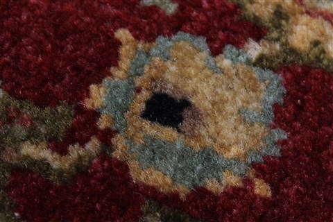Kashan Red Round Hand Knotted 61 X 62 Area Rug 250-23541 Image 5