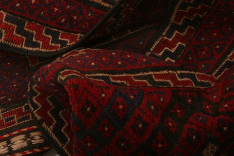 Baluch Red Runner Hand Knotted 21 X 91 Area Rug 100-23543 Image 2