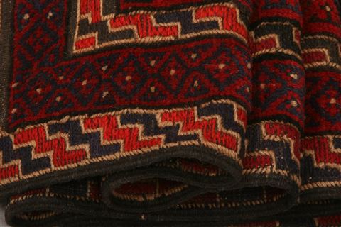 Baluch Red Runner Hand Knotted 21 X 91 Area Rug 100-23543 Image 3