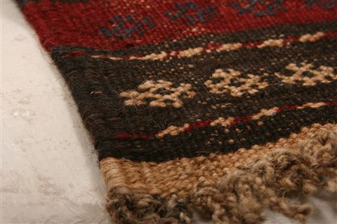 Baluch Red Runner Hand Knotted 21 X 91 Area Rug 100-23543 Image 9