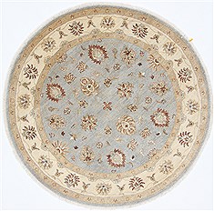 Ziegler Grey Round Hand Knotted 5'9" X 5'9"  Area Rug 250-23544