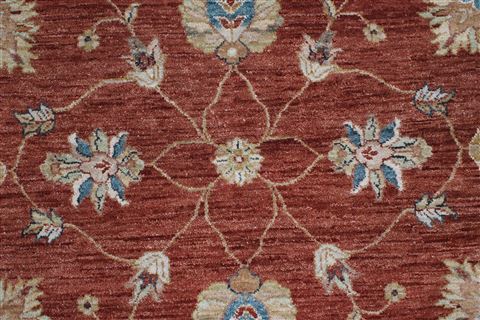 Chobi Brown Round Hand Knotted 60 X 60 Area Rug 250-23546 Image 3